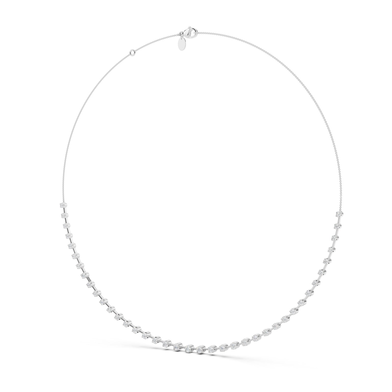 Mayors 18K White Gold 1.94cttw Diamond Necklace