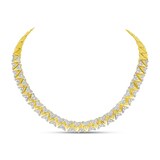18K Yellow & White Gold 10.69cttw Diamond Necklace