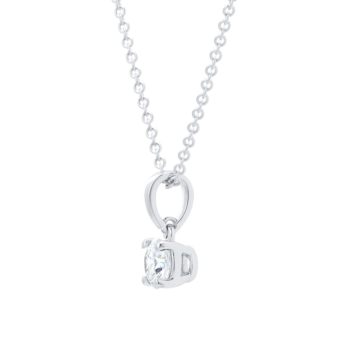 Mayors 18k White Gold 0.50ct Classic Pendant