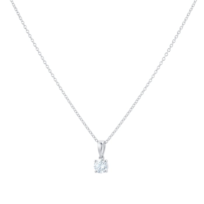 Mayors 18k White Gold 0.50ct Classic Pendant