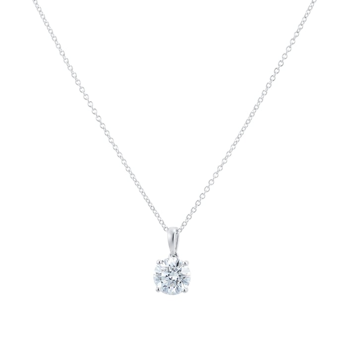 Mayors 18k White Gold 2.00ct Classic Pendant