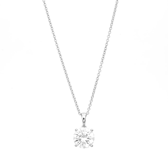 Mayors 18k White Gold 2.50ct Classic Pendant