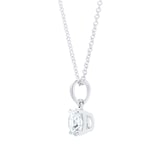 MAYORS 18k White Gold 1.00cttw Round Brilliant Classic Diamond Pendant