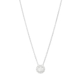MAYORS 18k White Gold 0.52cttw Round Single Halo Diamond Pendant