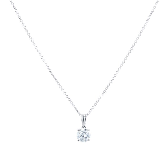 Mayors 18k White Gold 1.02ct Classic Pendant