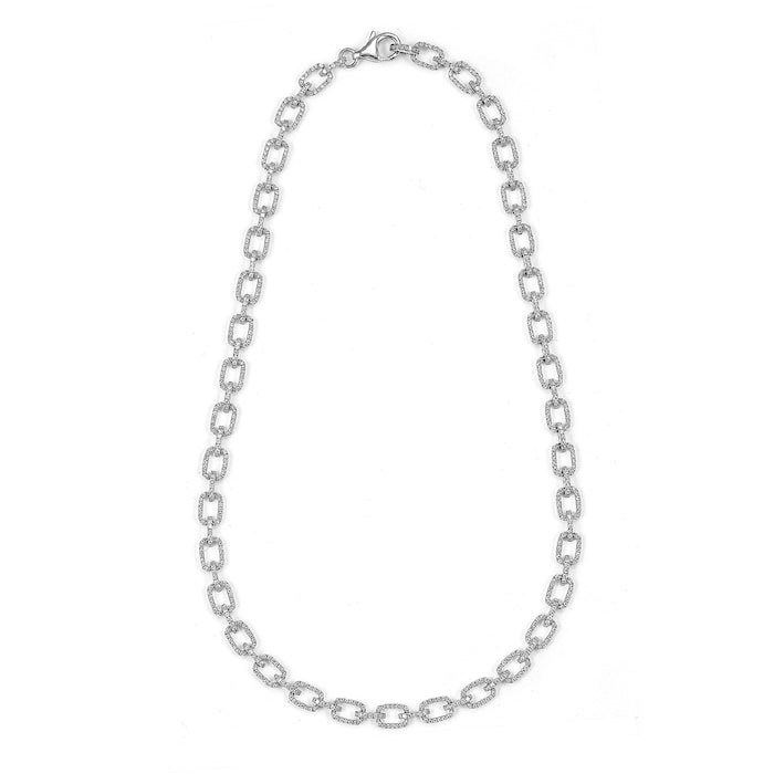 Mappin & Webb 18ct White Gold 3.72ct Diamond Necklace