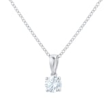 MAYORS 18k White Gold 0.46cttw Round Brilliant Classic Diamond Pendant