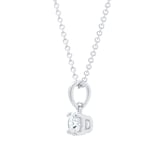 MAYORS 18k White Gold 0.46cttw Round Brilliant Classic Diamond Pendant