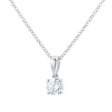 MAYORS 18k White Gold 0.46cttw Round Brilliant Classic Diamond Pendant