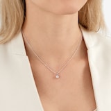MAYORS 18k White Gold 0.46cttw Round Brilliant Classic Diamond Pendant