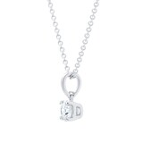 MAYORS 18k White Gold 0.46cttw Round Brilliant Classic Diamond Pendant