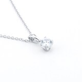 MAYORS 18k White Gold 0.46cttw Round Brilliant Classic Diamond Pendant