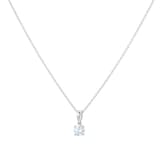 MAYORS 18k White Gold 0.46cttw Round Brilliant Classic Diamond Pendant