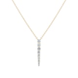 Mayors 18k Yellow Gold 0.78cttw Diamond Large Drop Pendant
