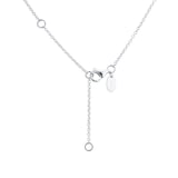 Mayors 18k White Gold 1.07cttw Diamond Smile Necklace