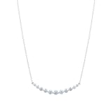 Mayors 18k White Gold 1.07cttw Diamond Smile Necklace