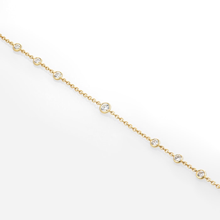 Mayors 18k Yellow Gold 0.72cttw Diamond Necklace