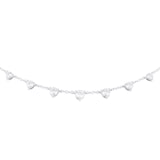 Mayors 18k White Gold 0.79cttw Diamond Station Necklace
