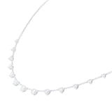 Mayors 18k White Gold 0.79cttw Diamond Station Necklace