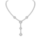Mayors 18k White Gold Exclusive Reflector 10.35cttw Diamond Drop Necklace 16"