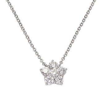 Betteridge Platinum 1.40cttw Diamond Medium Cluster Astra Pendant 16" Betteridge Platinum 1.40cttw Diamond Medium Cluster Astra Pendant 16"