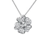 Betteridge 18k White Gold 1.25cttw Diamond Flower Pendant