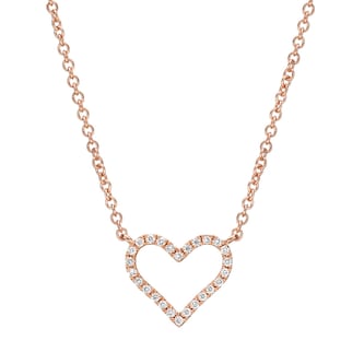 Betteridge 18k Rose Gold 0.10cttw Diamond Small Heart Pendant Betteridge 18k Rose Gold 0.10cttw Diamond Small Heart Pendant
