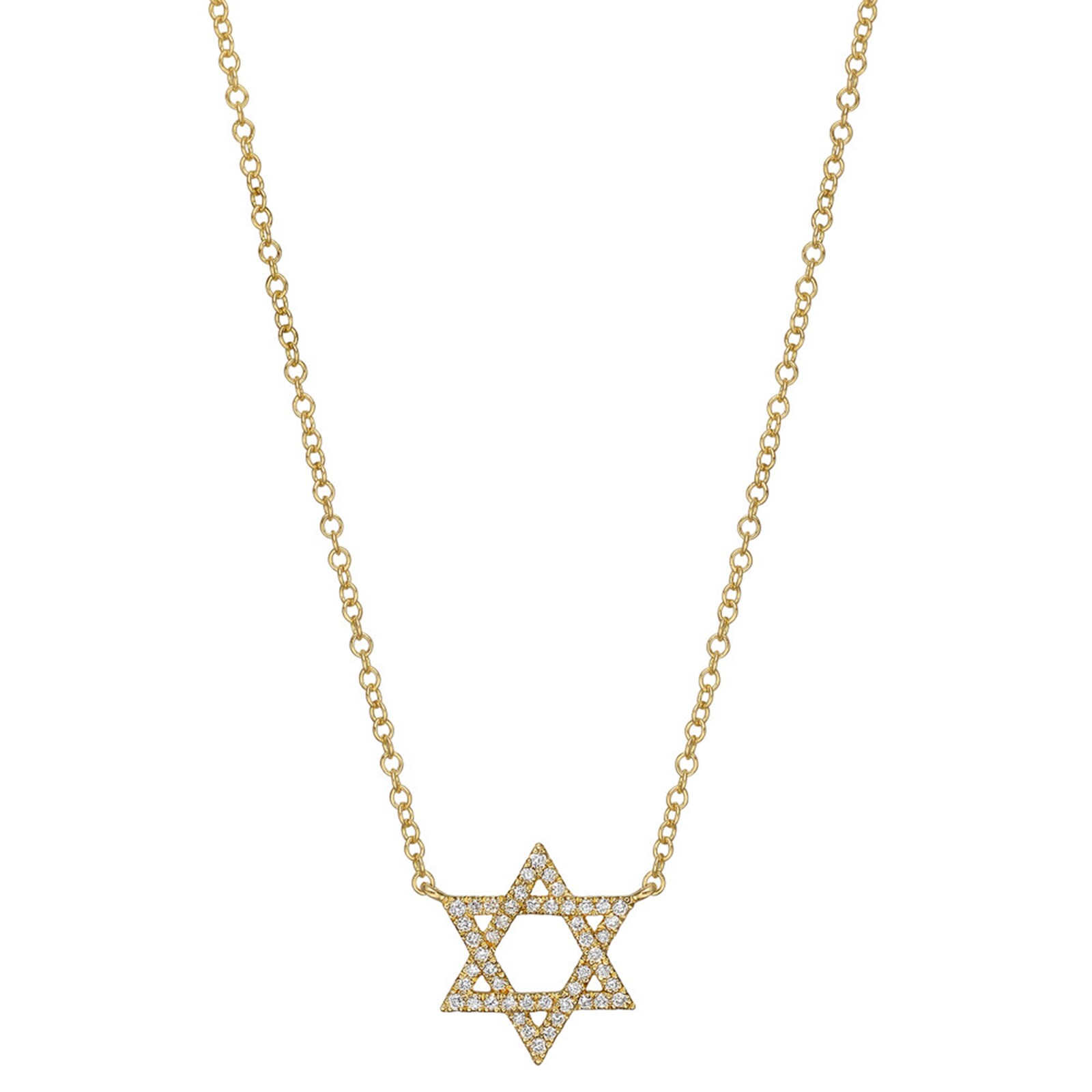 Betteridge 18k Yellow Gold 0.15cttw Diamond Star of David Pendant