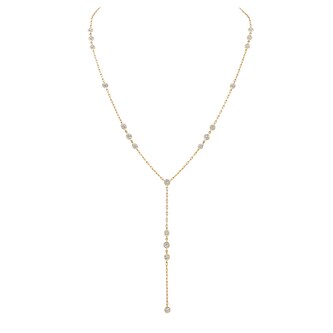 Betteridge 18k Yellow Gold 3.80cttw Bezel Set Diamond Y Necklace Betteridge 18k Yellow Gold 3.80cttw Bezel Set Diamond Y Necklace