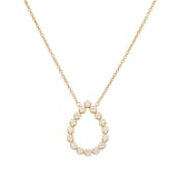 Mayors 18K Yellow Gold 0.44cttw Diamond Pear Pendant