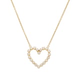 Mayors 18K Yellow Gold 0.39cttw Heart Pendant