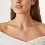Mayors 18K Yellow Gold 0.39cttw Heart Pendant