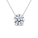 Mayors 18K White Gold 0.50cttw Diamond Solitaire Pendant Necklace