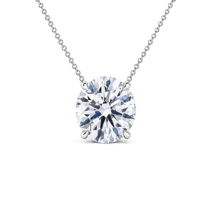 Mayors 18K White Gold 1.00cttw Diamond Solitaire Pendant Necklace