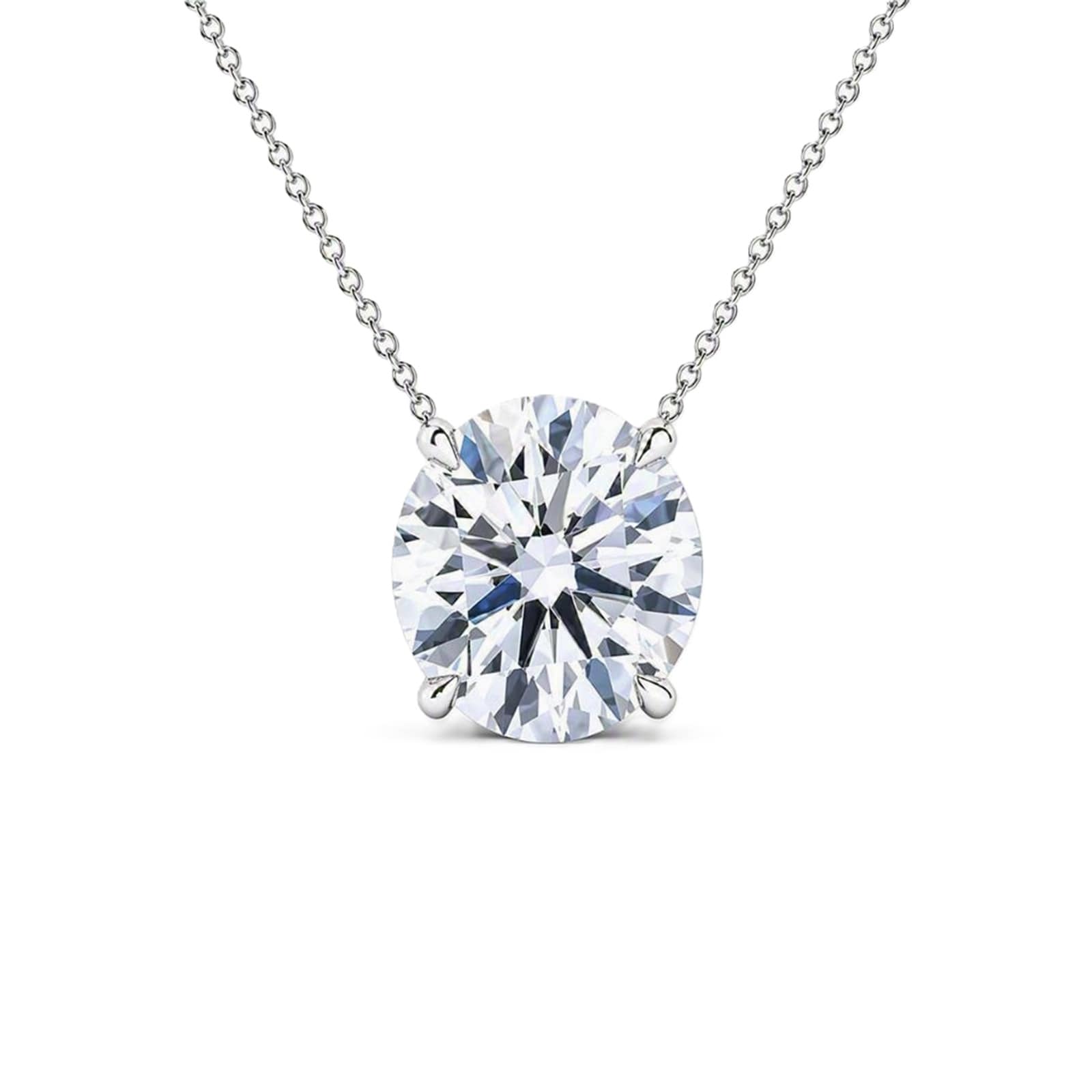 Mayors 18K White Gold 1.00cttw Diamond Solitaire Pendant Necklace