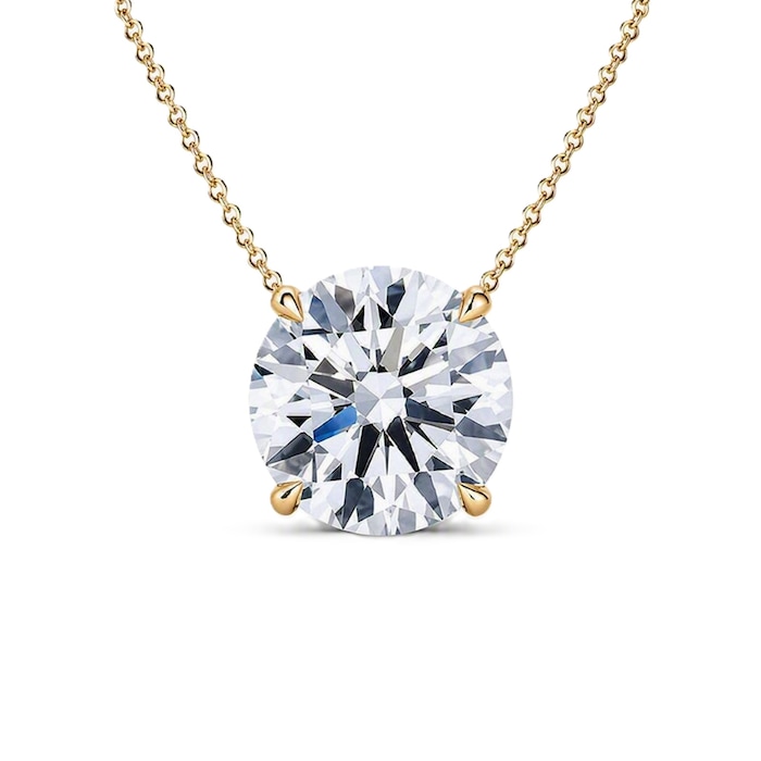 Mayors 18K Yellow Gold 1.00cttw Diamond Solitaire Pendant Necklace