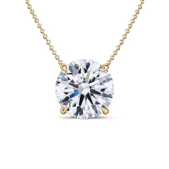 Mayors 18K Yellow Gold 1.00cttw Diamond Solitaire Pendant Necklace