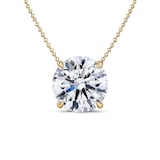 Mayors 18K Yellow Gold 1.00cttw Diamond Solitaire Pendant Necklace