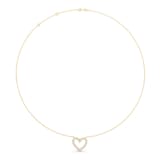 Mayors 18K Yellow Gold 0.44cttw Diamond Heart Pendant Necklace