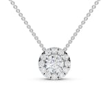 Mayors 18K White Gold 0.72cttw Diamond Pendant Necklace