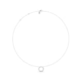 Mayors 18K White Gold 0.98cttw Diamond Circle Necklace