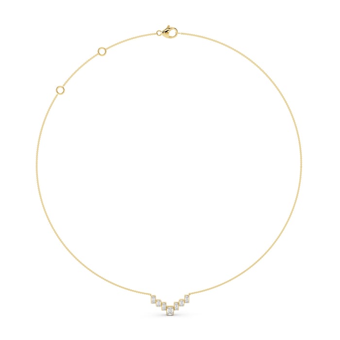 Mayors 18K Yellow Gold 0.64cttw Diamond Necklace