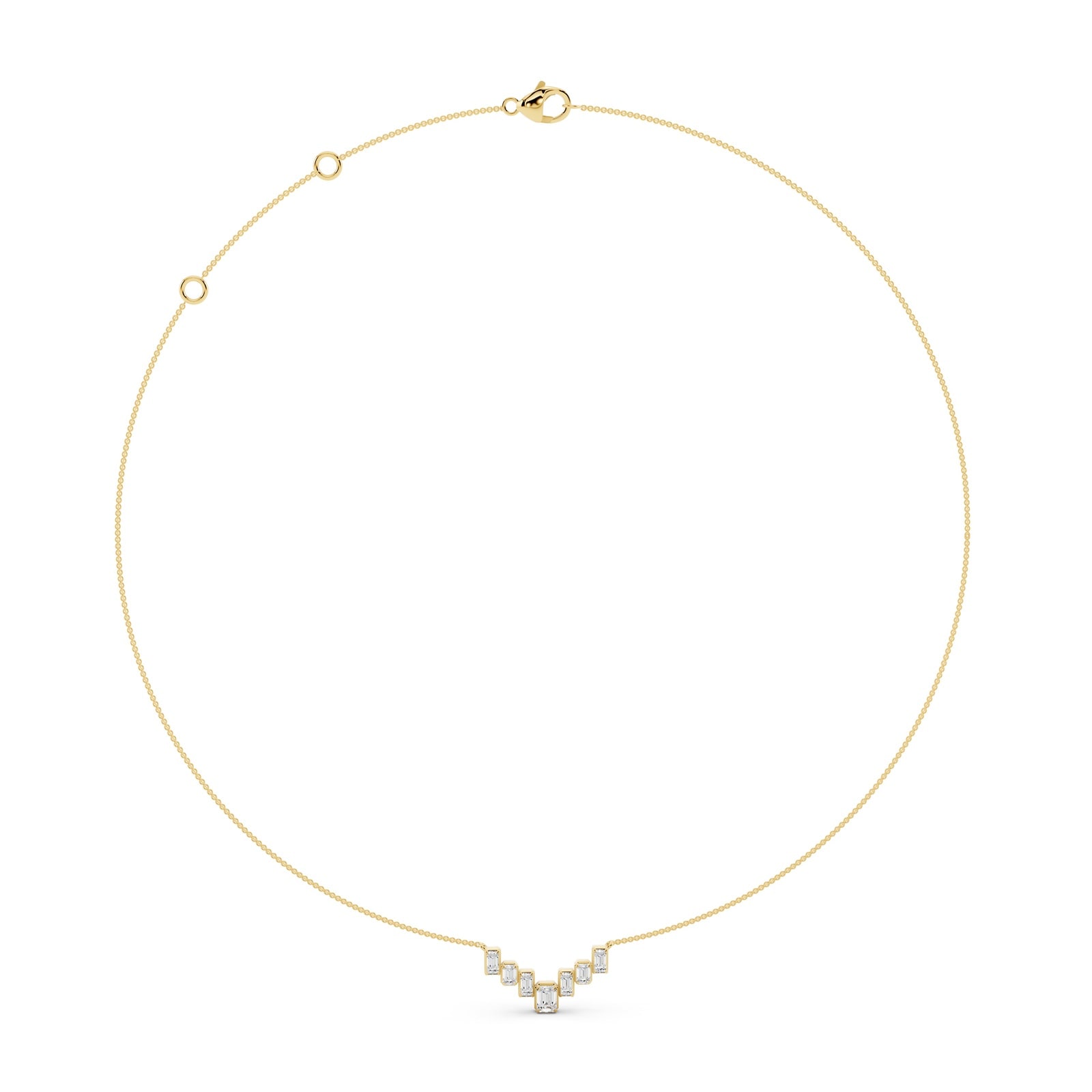 Mayors 18K Yellow Gold 0.64cttw Diamond Necklace