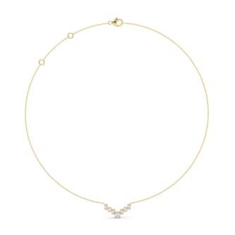 Mayors 18K Yellow Gold 0.64cttw Diamond Necklace