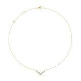 Mayors 18K Yellow Gold 0.64cttw Diamond Necklace