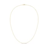 Mayors 18K Yellow Gold 0.13cttw Diamond Bar Necklace