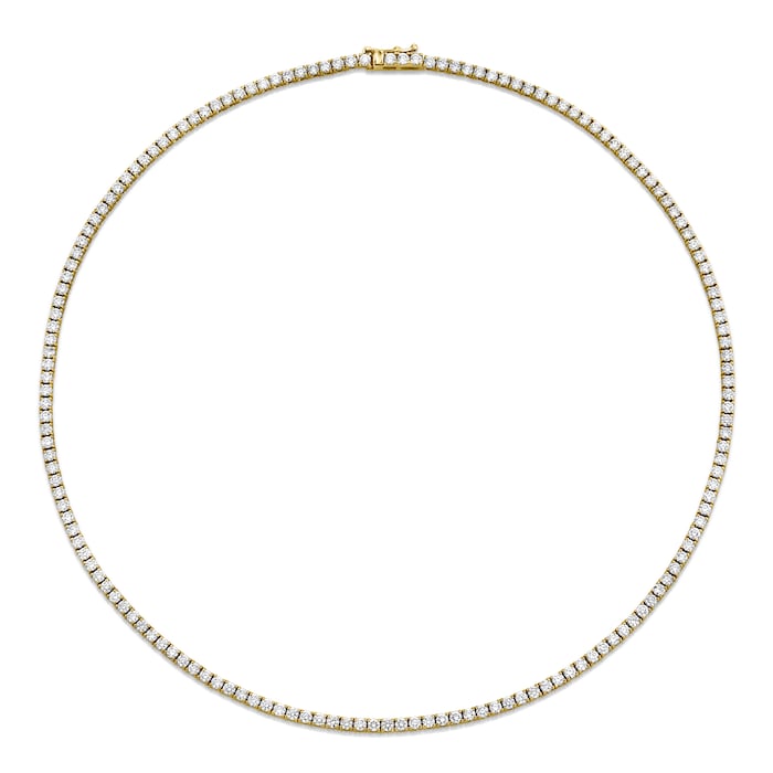 Betteridge 18k Yellow Gold 5.11cttw Brilliant Cut Diamond Line Necklace