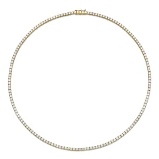 Betteridge 18k Yellow Gold 5.11cttw Brilliant Cut Diamond Line Necklace