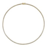 Betteridge 18k Yellow Gold 5.11cttw Brilliant Cut Diamond Line Necklace