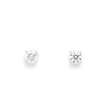 Mayors 18k White Gold 0.70ct Classic Earrings